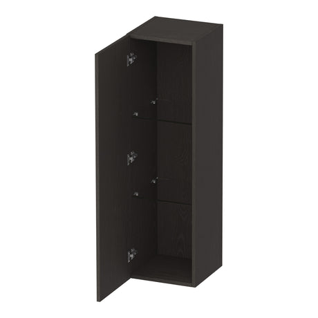BRAUER Trust hoge kast 120 excl. opbouwgreep met 1 deur links- of rechtsdraaiend Timber Anthracite HK-TR120TA