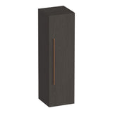 BRAUER Trust hoge kast 120 excl. opbouwgreep met 1 deur links- of rechtsdraaiend Timber Anthracite HK-TR120TA