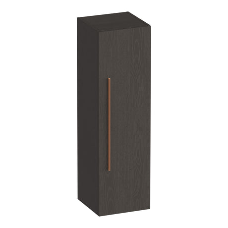 BRAUER Trust hoge kast 120 excl. opbouwgreep met 1 deur links- of rechtsdraaiend Timber Anthracite HK-TR120TA