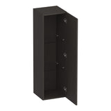 BRAUER Trust hoge kast 120 excl. opbouwgreep met 1 deur links- of rechtsdraaiend Timber Anthracite HK-TR120TA