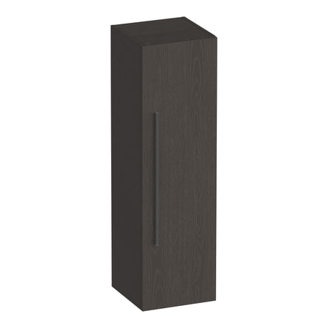 BRAUER Trust hoge kast 120 excl. opbouwgreep met 1 deur links- of rechtsdraaiend Timber Anthracite HK-TR120TA