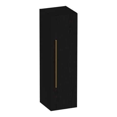 BRAUER Trust hoge kast 120 excl. opbouwgreep met 1 deur links- of rechtsdraaiend Timber Black HK-TR120TB