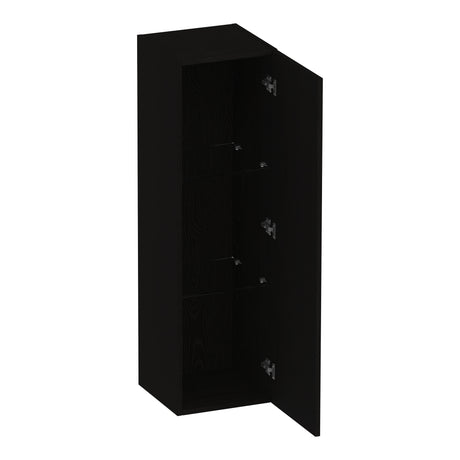 BRAUER Trust hoge kast 120 excl. opbouwgreep met 1 deur links- of rechtsdraaiend Timber Black HK-TR120TB