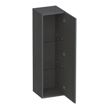 BRAUER Trust hoge kast 120 excl. opbouwgreep met 1 deur links- of rechtsdraaiend Timber Grey HK-TR120TG