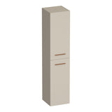 BRAUER Trust hoge kast 160 excl. opbouwgrepen met 2 deuren links- of rechtsdraaiend mat beige HK-TR160MB