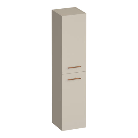 BRAUER Trust hoge kast 160 excl. opbouwgrepen met 2 deuren links- of rechtsdraaiend mat beige HK-TR160MB