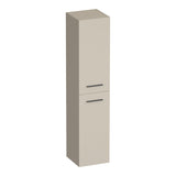 BRAUER Trust hoge kast 160 excl. opbouwgrepen met 2 deuren links- of rechtsdraaiend mat beige HK-TR160MB