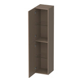 BRAUER Trust hoge kast 160 excl. opbouwgrepen met 2 deuren links- of rechtsdraaiend mat mokka HK-TR160MM