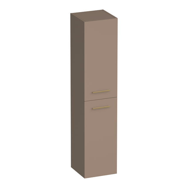BRAUER Trust hoge kast 160 excl. opbouwgrepen met 2 deuren links- of rechtsdraaiend mat mokka HK-TR160MM