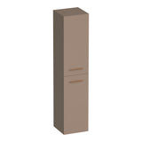 BRAUER Trust hoge kast 160 excl. opbouwgrepen met 2 deuren links- of rechtsdraaiend mat mokka HK-TR160MM