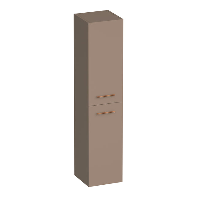 BRAUER Trust hoge kast 160 excl. opbouwgrepen met 2 deuren links- of rechtsdraaiend mat mokka HK-TR160MM