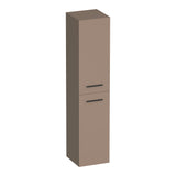 BRAUER Trust hoge kast 160 excl. opbouwgrepen met 2 deuren links- of rechtsdraaiend mat mokka HK-TR160MM