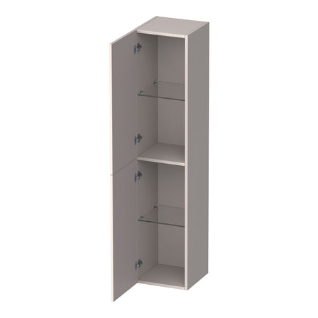 BRAUER Trust hoge kast 160 excl. opbouwgrepen met 2 deuren links- of rechtsdraaiend mat zand HK-TR160MS