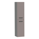 BRAUER Trust hoge kast 160 excl. opbouwgrepen met 2 deuren links- of rechtsdraaiend mat taupe HK-TR160MT