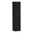 BRAUER Trust hoge kast 160 excl. opbouwgrepen met 2 deuren links- of rechtsdraaiend mat zwart HK-TR160MZ