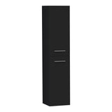 BRAUER Trust hoge kast 160 excl. opbouwgrepen met 2 deuren links- of rechtsdraaiend mat zwart HK-TR160MZ