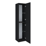 BRAUER Trust hoge kast 160 excl. opbouwgrepen met 2 deuren links- of rechtsdraaiend mat zwart HK-TR160MZ