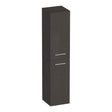 BRAUER Trust hoge kast 160 excl. opbouwgrepen met 2 deuren links- of rechtsdraaiend Timber Anthracite HK-TR160TA