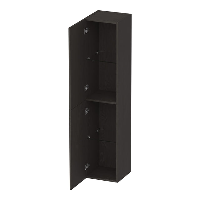 BRAUER Trust hoge kast 160 excl. opbouwgrepen met 2 deuren links- of rechtsdraaiend Timber Anthracite HK-TR160TA