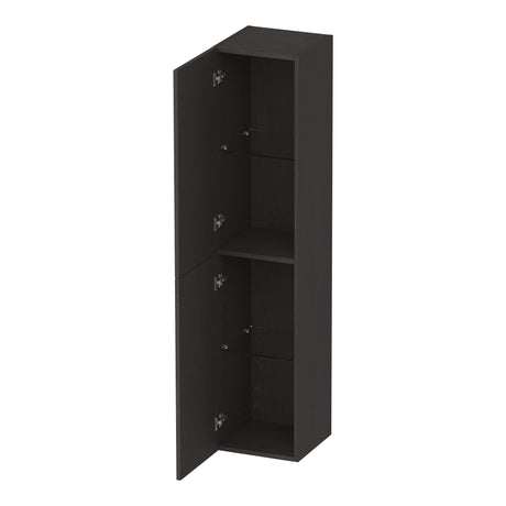 BRAUER Trust hoge kast 160 excl. opbouwgrepen met 2 deuren links- of rechtsdraaiend Timber Anthracite HK-TR160TA