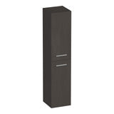 BRAUER Trust hoge kast 160 excl. opbouwgrepen met 2 deuren links- of rechtsdraaiend Timber Anthracite HK-TR160TA