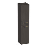 BRAUER Trust hoge kast 160 excl. opbouwgrepen met 2 deuren links- of rechtsdraaiend Timber Anthracite HK-TR160TA