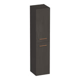 BRAUER Trust hoge kast 160 excl. opbouwgrepen met 2 deuren links- of rechtsdraaiend Timber Anthracite HK-TR160TA