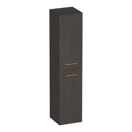 BRAUER Trust hoge kast 160 excl. opbouwgrepen met 2 deuren links- of rechtsdraaiend Timber Anthracite HK-TR160TA