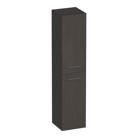 BRAUER Trust hoge kast 160 excl. opbouwgrepen met 2 deuren links- of rechtsdraaiend Timber Anthracite HK-TR160TA