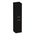 BRAUER Trust hoge kast 160 excl. opbouwgrepen met 2 deuren links- of rechtsdraaiend Timber Black HK-TR160TB