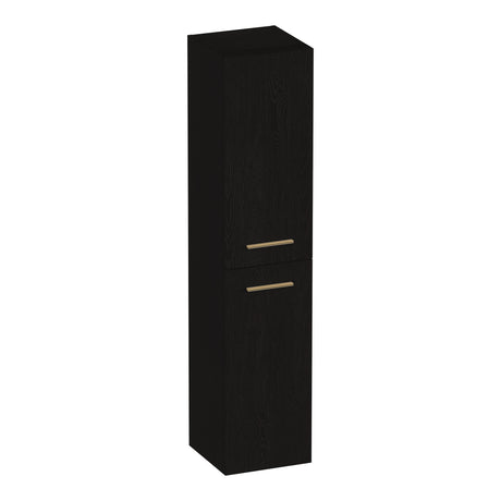BRAUER Trust hoge kast 160 excl. opbouwgrepen met 2 deuren links- of rechtsdraaiend Timber Black HK-TR160TB