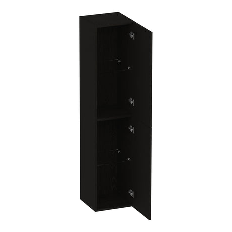BRAUER Trust hoge kast 160 excl. opbouwgrepen met 2 deuren links- of rechtsdraaiend Timber Black HK-TR160TB