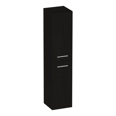 BRAUER Trust hoge kast 160 excl. opbouwgrepen met 2 deuren links- of rechtsdraaiend Timber Black HK-TR160TB
