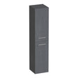 BRAUER Trust hoge kast 160 excl. opbouwgrepen met 2 deuren links- of rechtsdraaiend Timber Grey HK-TR160TG