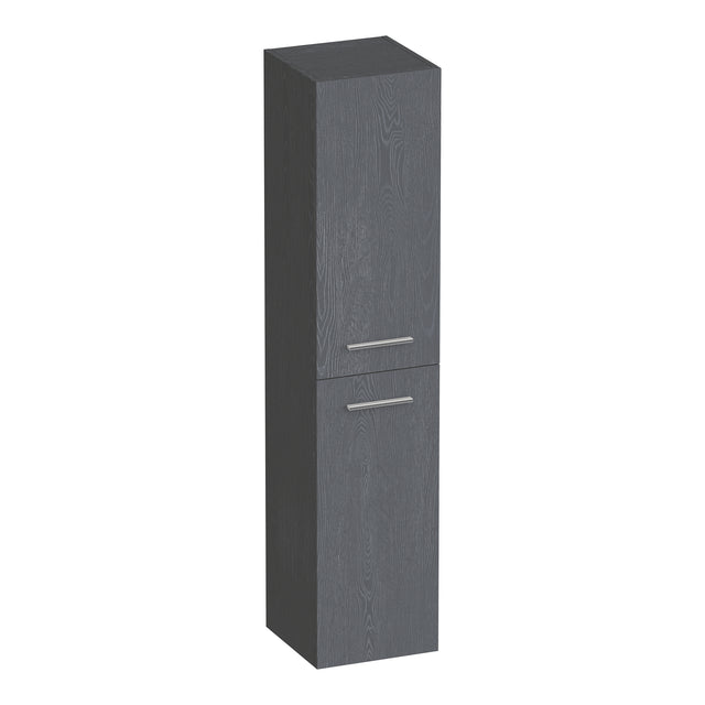 BRAUER Trust hoge kast 160 excl. opbouwgrepen met 2 deuren links- of rechtsdraaiend Timber Grey HK-TR160TG
