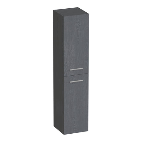 BRAUER Trust hoge kast 160 excl. opbouwgrepen met 2 deuren links- of rechtsdraaiend Timber Grey HK-TR160TG