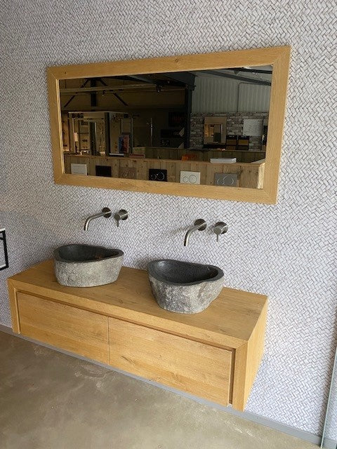Showmodel HR badmeubel 140cm massief hout