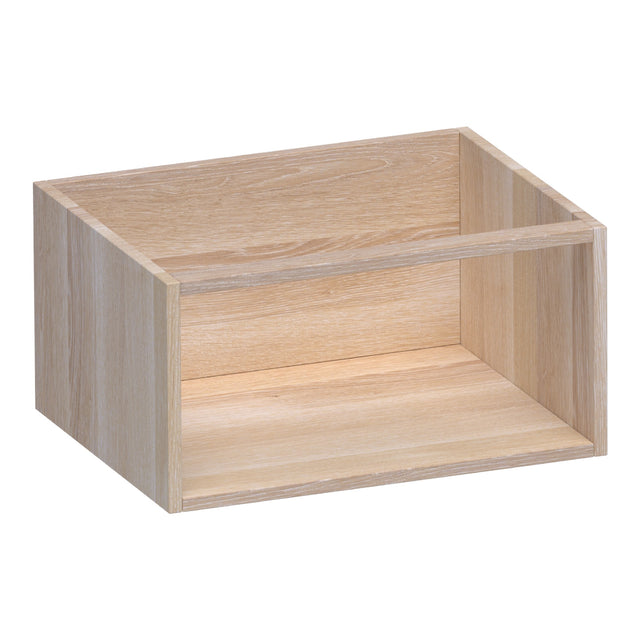 BRAUER Flourish bijkast 60 met 1 opbergvak lamellen eiken wit MD-FL60LEW