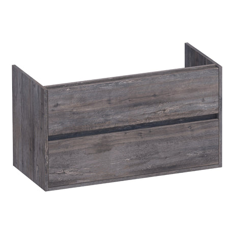 BRAUER Adore onderkast 100 met 2 softclose lades greeploos en 1 sifon uitsparing Driftwood OK-AR100DR