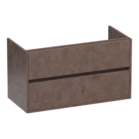 BRAUER Adore onderkast 100 met 2 softclose lades greeploos en 1 sifon uitsparing Erosion OK-AR100ER