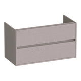 BRAUER Adore onderkast 100 met 2 softclose lades greeploos en 1 sifon uitsparing Timber Greige OK-AR100TE