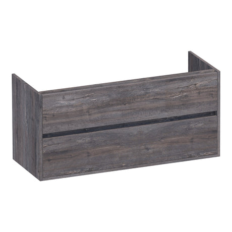 BRAUER Adore onderkast 120 met 2 softclose lades greeploos en 1 sifon uitsparing Driftwood OK-AR120-1DR