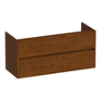 BRAUER Adore onderkast 120 met 2 softclose lades greeploos en 1 sifon uitsparing lamellen eiken bruin OK-AR120-1LEB