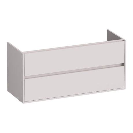 BRAUER Adore onderkast 120 met 2 softclose lades greeploos en 1 sifon uitsparing mat zand OK-AR120-1MS