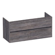 BRAUER Adore onderkast 120 met 2 softclose lades greeploos en 2 sifon uitsparingen Driftwood OK-AR120-2DR