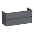 BRAUER Adore onderkast 120 met 2 softclose lades greeploos en 2 sifon uitsparingen Timber Grey OK-AR120-2TG