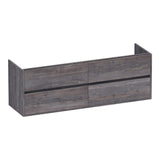 BRAUER Adore onderkast 160 met 4 softclose lades greeploos en 2 sifon uitsparingen Driftwood OK-AR160DR
