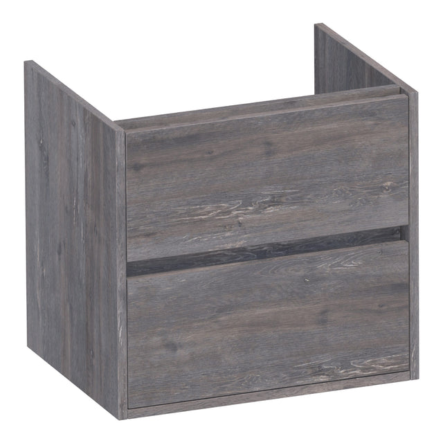 BRAUER Adore onderkast 60 met 2 softclose lades greeploos en 1 sifon uitsparing Driftwood OK-AR60DR