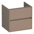 BRAUER Adore onderkast 60 met 2 softclose lades greeploos en 1 sifon uitsparing mat mokka OK-AR60MM