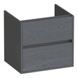 BRAUER Adore onderkast 60 met 2 softclose lades greeploos en 1 sifon uitsparing Timber Grey OK-AR60TG
